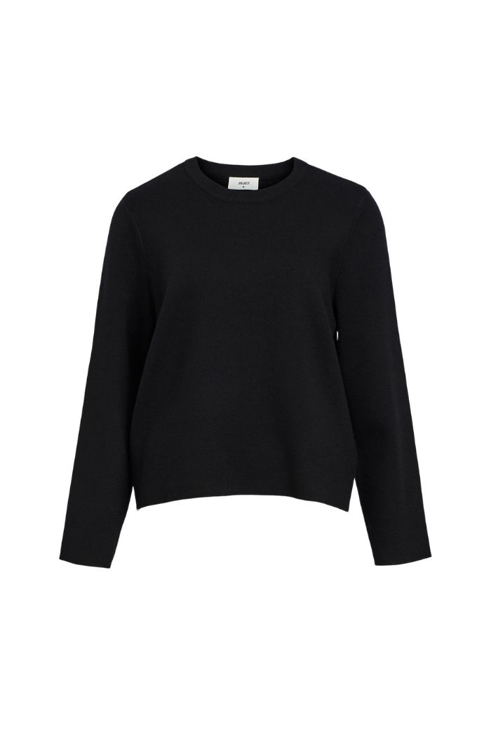 Reynard Square Sleeve O-neck, Black